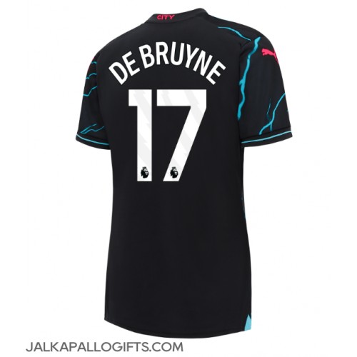 Manchester City Kevin De Bruyne #17 Kolmaspaita Naiset 2023-24 Lyhythihainen